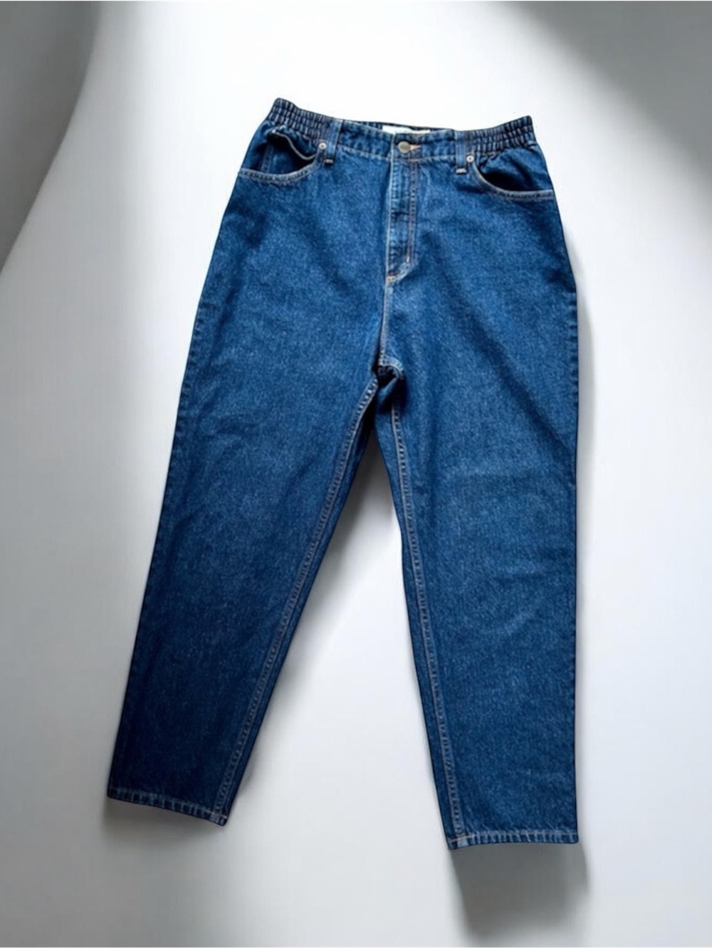Vintage L.L. Bean Double L Comfort Waist High Rise Jeans Relaxed Tapered 14P